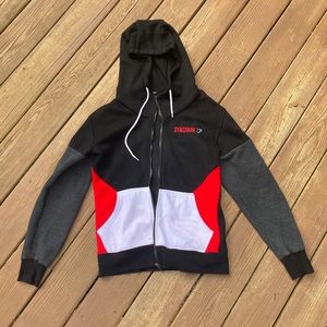 Gym shark zip up hoodie